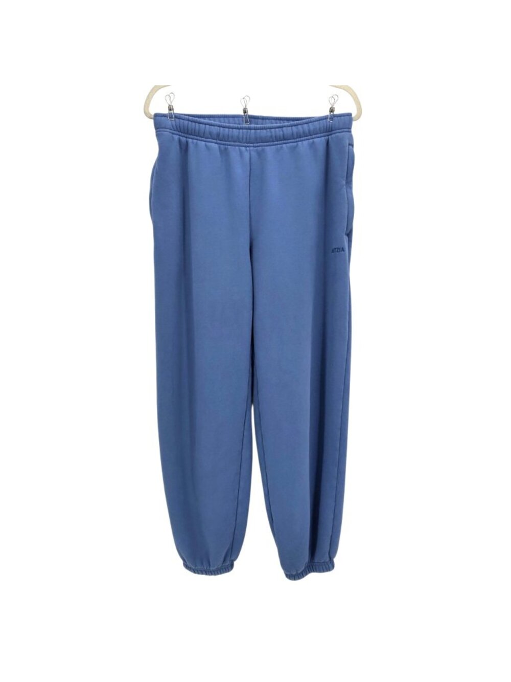 Aritzia Womens Medium Joggers Sweatfleece Mega Fit Blue Sweatpants Pockets